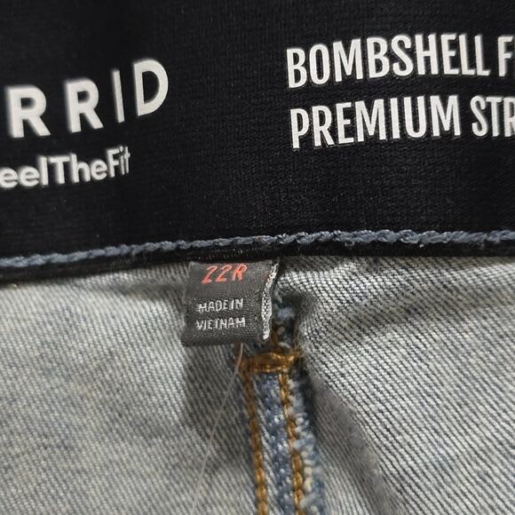 Torrid Bombshell Flare Premium Stretch High-Rise Jean in Valencia Plus‎ Size 22 - Picture 12 of 15